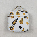 BA0362 Cheer Game Day Go Team Gold Lunch Box Bag 8.5*8*3 inches