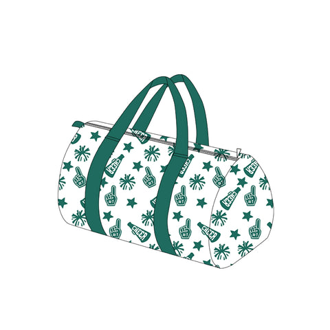 Preorder BA0366 Cheer Game Day Go Team Green Duffle Bag