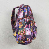 BA0386 Cartoon Purple Kids Backpack Bag