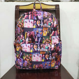 BA0386 Cartoon Purple Kids Backpack Bag