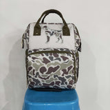 BA0403 Embroidery Hunting Dog Camo Diaper Bag Backpack
