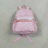 BA0459 Bows Ruffles Pink Bag Backpack
