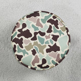 BA0465 Embroidery Easter Rabbit Camo Basket Handbag Bag