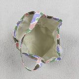 BA0467 Embroidery Easter Rabbit Camo Basket Handbag Bag