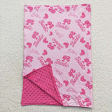 BL0039 Fashion Pink Barbie Newborn Baby Blanket