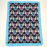 BL0052 Turquoise Blue Newborn Baby Blanket