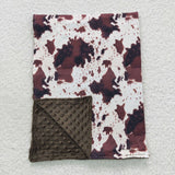 BL0058 Brown Cow Newborn Baby Blanket