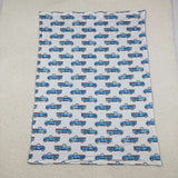 BL0062 Car Blue Baby Newborn Blanket
