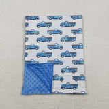 BL0062 Car Blue Baby Newborn Blanket