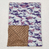 BL0076 Camo Brown Newborn Baby Blanket