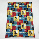 BL0078 Western Cowboy Newborn Baby Blanket