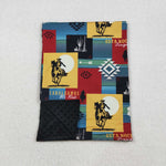 BL0078 Western Cowboy Newborn Baby Blanket