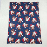 BL0088 Christmas Cow Newborn Baby Blanket