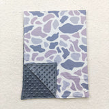 BL0145 Camo Grey Baby Newborn Blanket