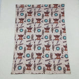 BL0153 Western Howdy Turquoise Baby Newborn Blanket
