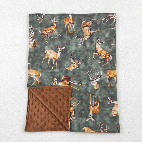 BL0168 Western Elk Baby Newborn Blanket