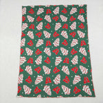 BL0172 Christmas Cake Trees Bows Baby Newborn Blanket