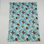 BL0175 Western Boots Cowboy Baby Newborn Blanket