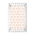 Preorder BL0198 Coquette Bows Newborn Baby crib sheet