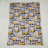 BL0199 Truck Excavator Engineer Baby Newborn Blanket