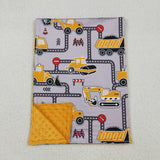 BL0199 Truck Excavator Engineer Baby Newborn Blanket