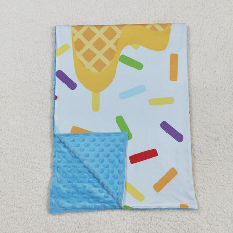 BL0200 Drip Blue Baby Newborn Blanket