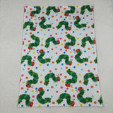 BL0202 Caterpillar Green Baby Newborn Blanket