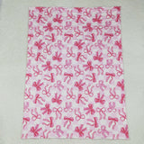 BL0206 Coquette Bows Pink Baby Newborn Blanket