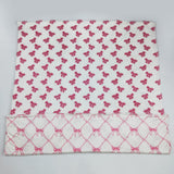 US Warehouse BL0209 Cute Pink Bows Plush Baby Newborn Blanket