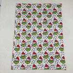BL0222 Christmas Green Animal Baby Newborn Blanket