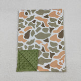 BL0223 Hunting Camo Green Baby Newborn Blanket