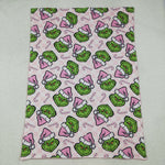BL0225 Christmas Green Animal Baby Newborn Blanket