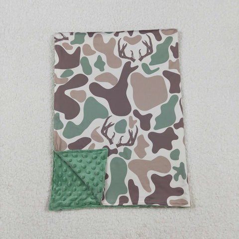BL0226 Hunting Camo Elk Baby Newborn Blanket