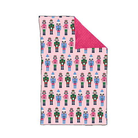 Preorder 10.06 MOQ 5 pcs BL0227 Christmas Soldier Pink Baby Newborn Blanket