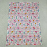 BL0233 Flower Pink Baby Newborn Blanket