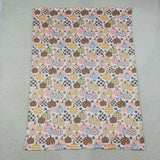 BL0252 Fall Pumpkin Flower Baby Newborn Blanket