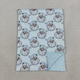 BL0256 Christmas Santa Baby Newborn Blanket