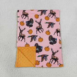 BL0293 Hunting Pumpkin Orange Baby Newborn Blanket