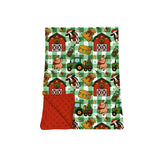 Preorder MOQ 5 pcs Each Style Christmas Farm Animals Plaid Kids Matching Clothes
