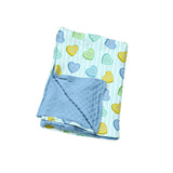 Preorder MOQ 5 pcs Each Style Valentine's Love Stripe Blue Kids Matching Clothes