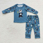 BLP0186 Halloween skull Boy's set Pajamas