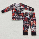 BLP0259 Halloween clown movie Boy's Pajamas Set