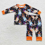 BLP0273 Halloween Star Cartoon Boy's Pajamas Set