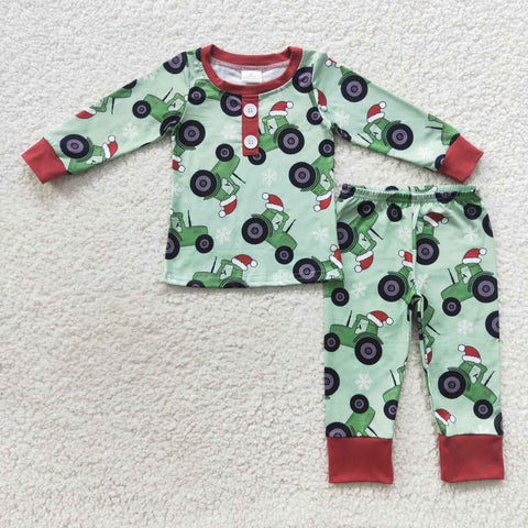 BLP0285 Christmas truck Boy's Pajamas Set