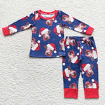 BLP0294 Christmas Santa Cow Boy Pajamas Set