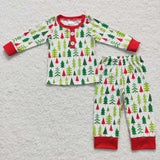 Trees Christmas Family Pajamas Sibling Matching Clothes