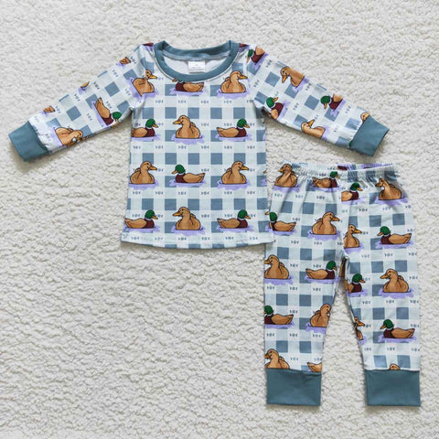 BLP0329 Mallard Plaid Pajamas Set