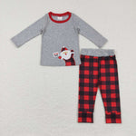 BLP0334 Embroidery Christmas Team Santa Boy Set