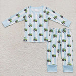 BLP0345 Truck Stripe Kids Pajamas