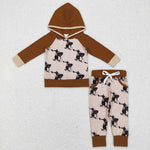 BLP0362 horse riding Hoodie Boy's Set